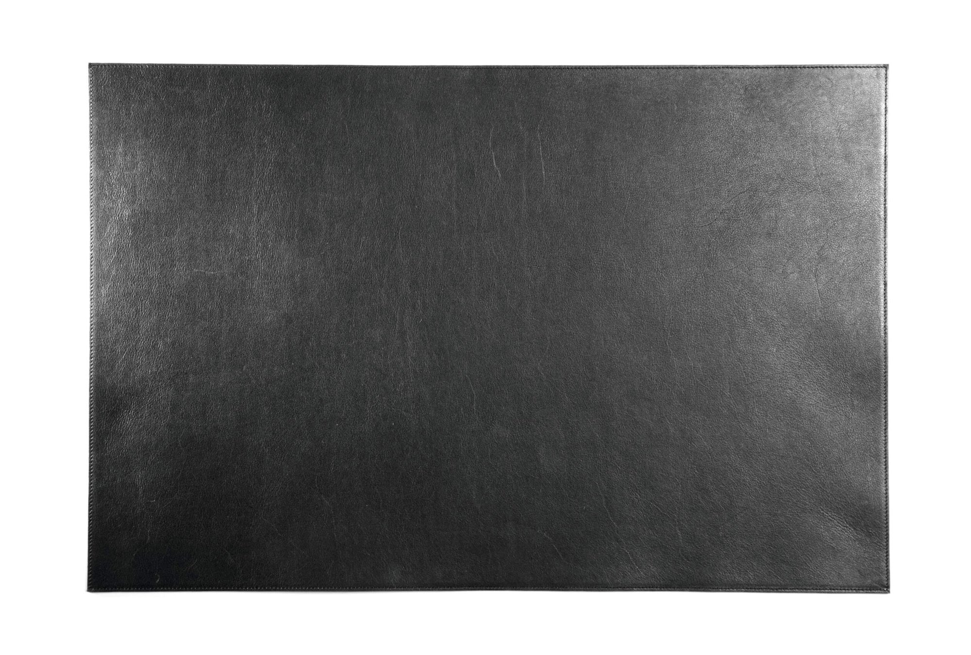 Durable Leather Desk Mat 42x30cm Black