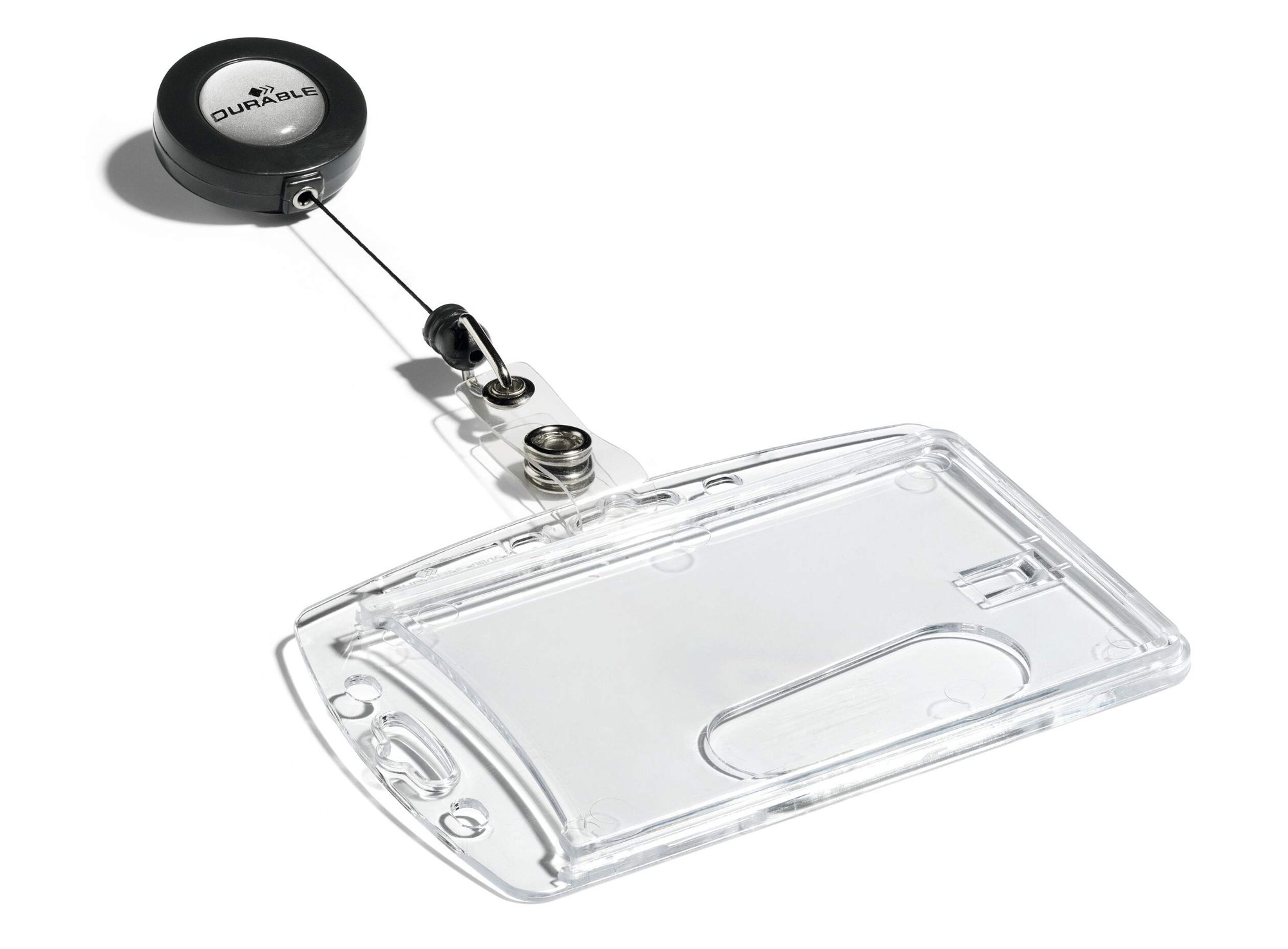 Durable Badge Reel ID Holder Clear (10)