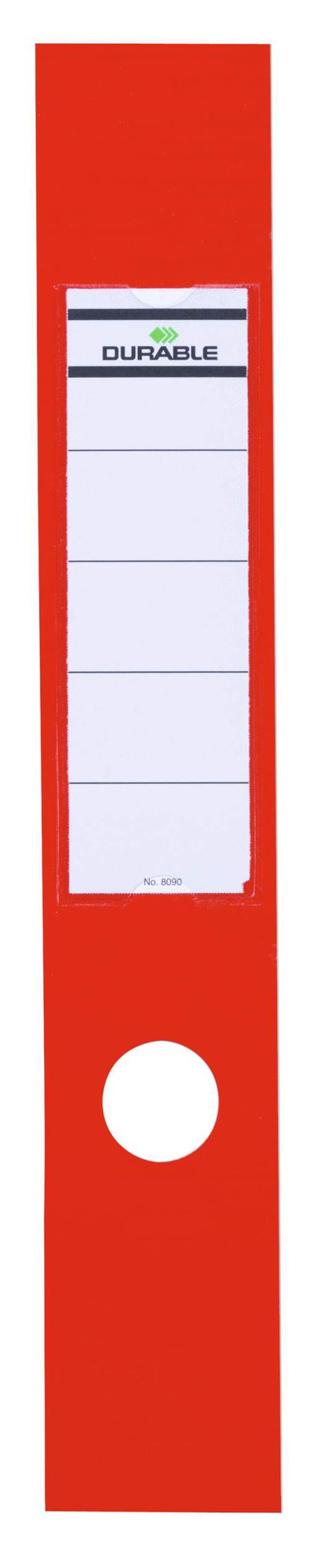 Durable ORDOFIX Spine Label 60mm Black (10)