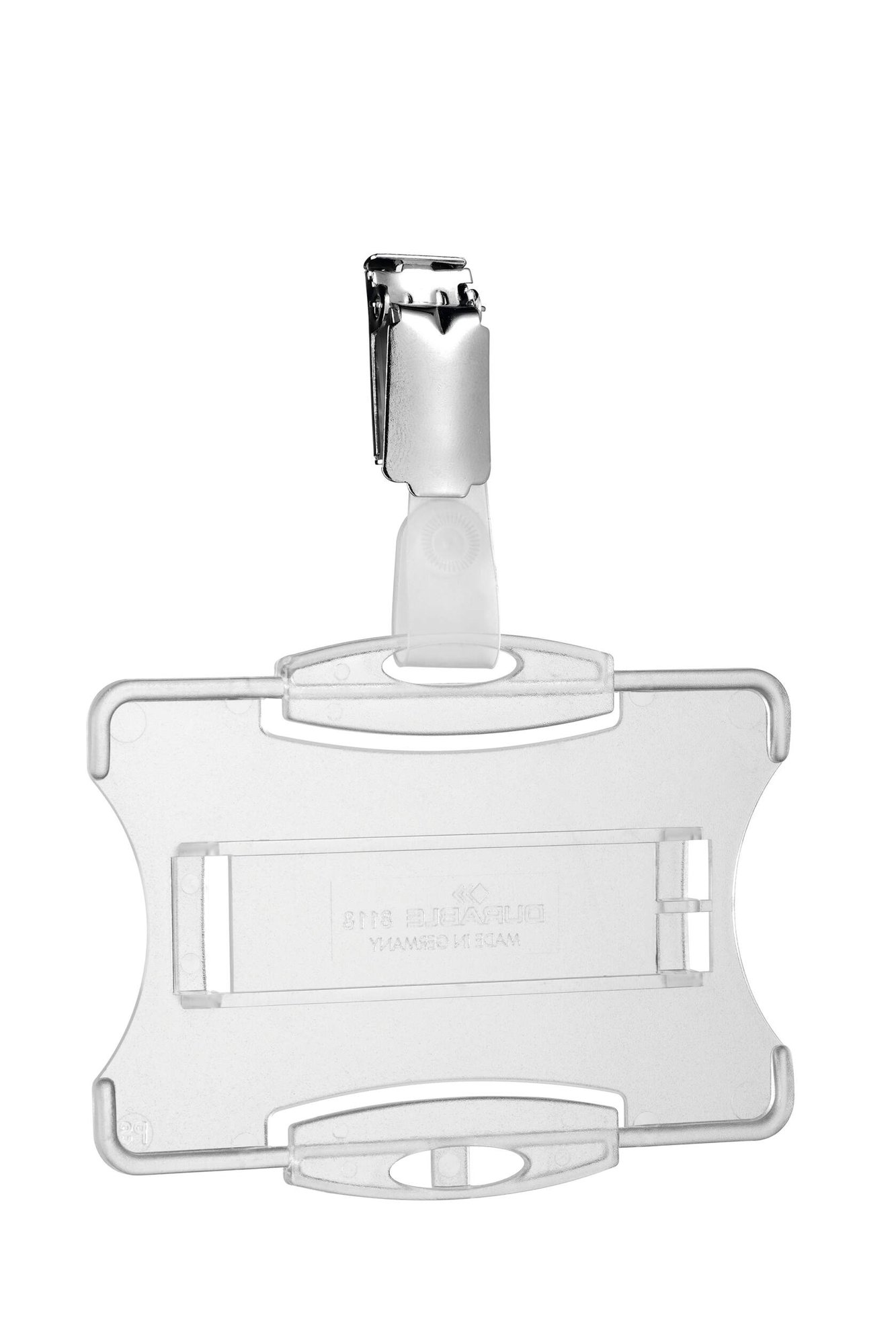 Durable Clip ID Card Holder Blue (25)