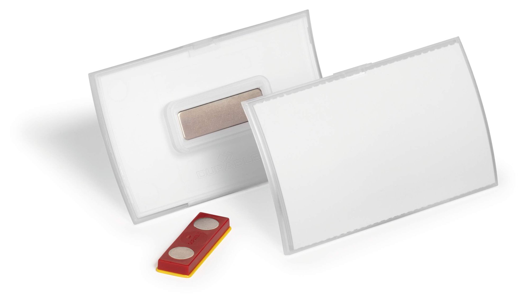 Durable CLICK FOLD Magnet Badge 40x75mm (10)