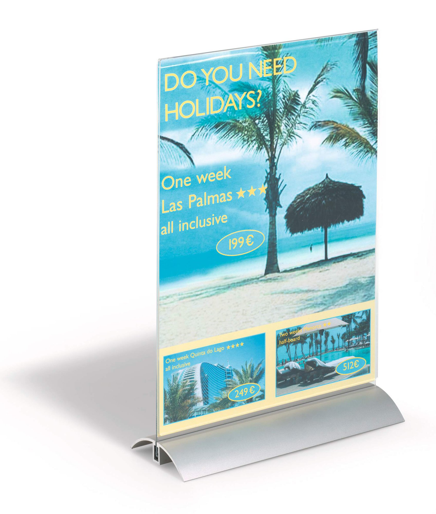 Durable Table Display PRESENTER A5 Clear