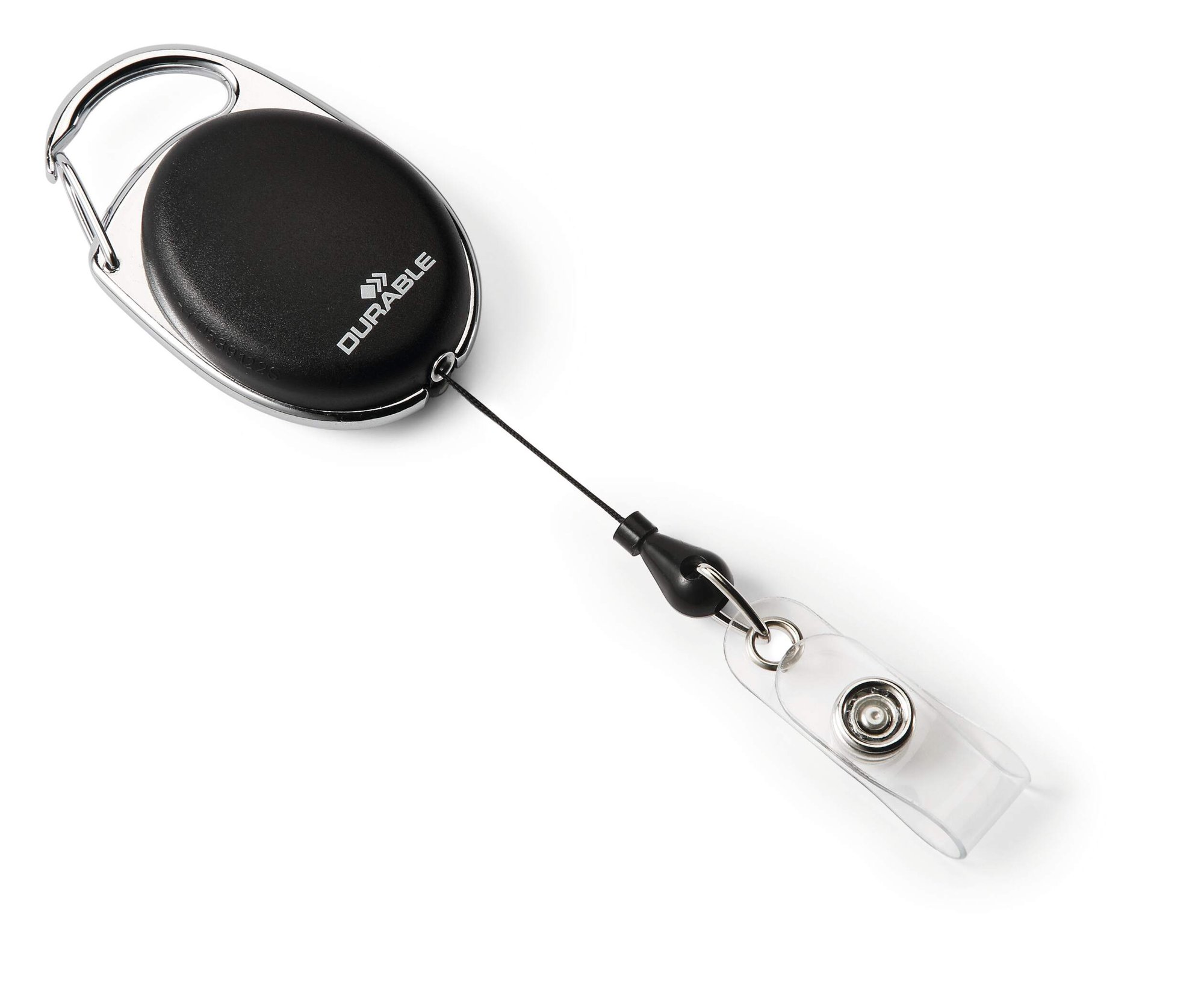Durable Badge Reel Lanyard Black