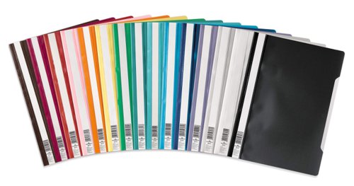 Durable Clear View Project Report File & Document Folder A4 Assorted Colours (Pack 25) - 252300