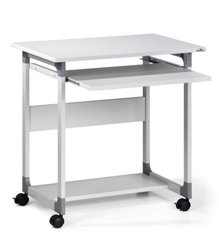 Durable SYSTEM PC Workstation Trolley 75 Fixed Height Grey - 379610