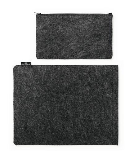 Durable EFFECT Recycled Felt Laptop Laptop Case Sleeve with Phone and Accessory Holders 13in - 507058