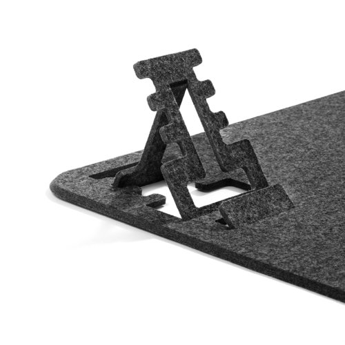 Durable EFFECT Felt Desk Mat with Fold-Out Phone Holder 70x33cm - 708158