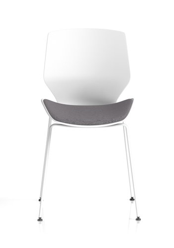 Florence+White+Frame+Fabric+Seat+Visitor+Chair