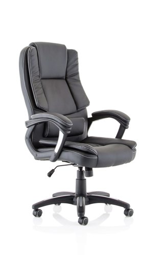 Dakota+High+Back+Black+Leather+Look+Chair