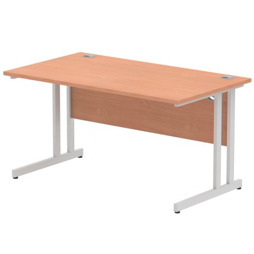 Impulse+1400mm+Straight+Desk+Cantilever+Leg