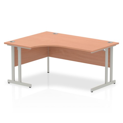Impulse+1600mm+Left+Crescent+Desk+Cantilever+Leg