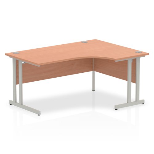 Impulse+1600mm+Right+Crescent+Desk+Cantilever+Leg