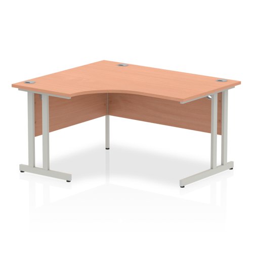 Impulse+1400mm+Left+Crescent+Desk+Cantilever+Leg