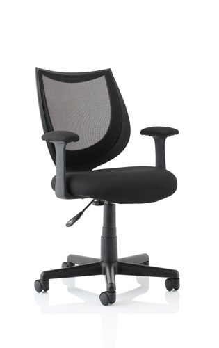 Camden+Medium+Back+Black+Mesh+Task+Operator+Office+Chair+With+Arms