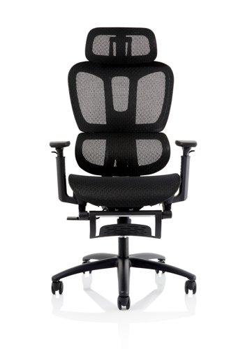 Horizon Executive Mesh Office Chair With Height Adjustable Arms Black - OP000319 -