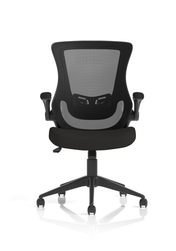 Dynamic Orbit High Mesh Back Task Office Chair With Black Seat and Flip Up Arms - OP000326