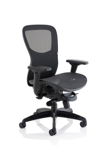 Stealth+Shadow+High+Mesh+Back+Ergonomic+Posture+Chair+with+Arms