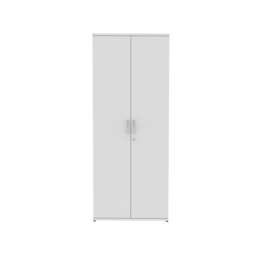 Dynamic Impulse W800 x D400 x H2000mm 4 Shelf Cupboard White Finish - S00012