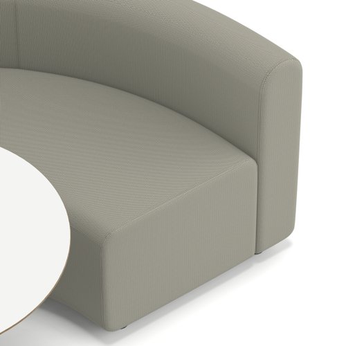 Mawsley Modular Seating Set Circular Booth Low Back With White Table in ...