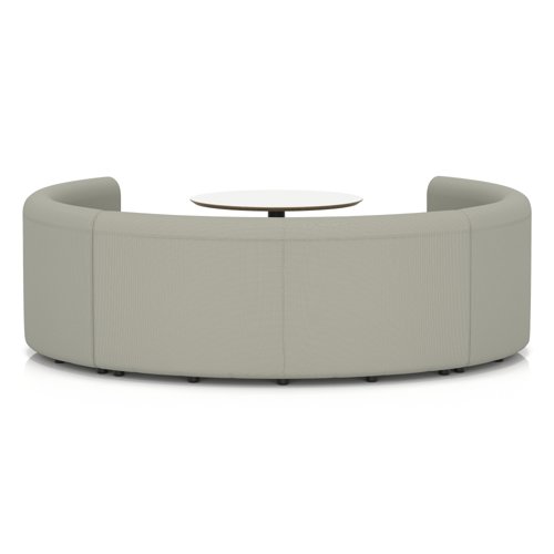 Mawsley Modular Seating Set Circular Booth Low Back With White Table in ...