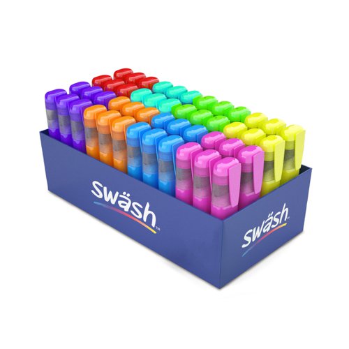 Swash Premium Highlighters Assorted Colours (Pack 48) - HLP48A