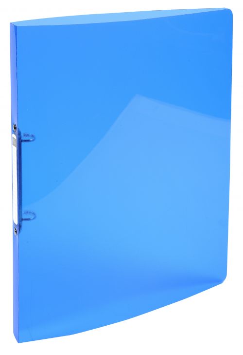 ExaCompatibleta Iderama PP Semi Transparent Flexible Ring Binder 2 Ring 15mm A4 Pack of 20 Assorted
