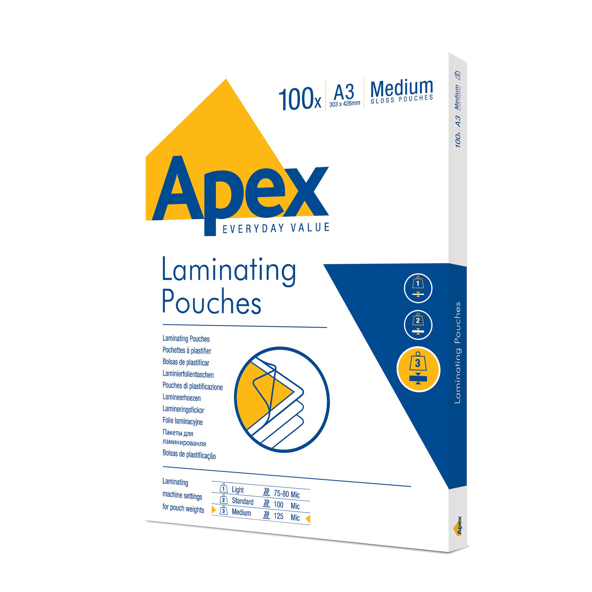 Apex Laminating Pouch A4 Standard Duty 100pk