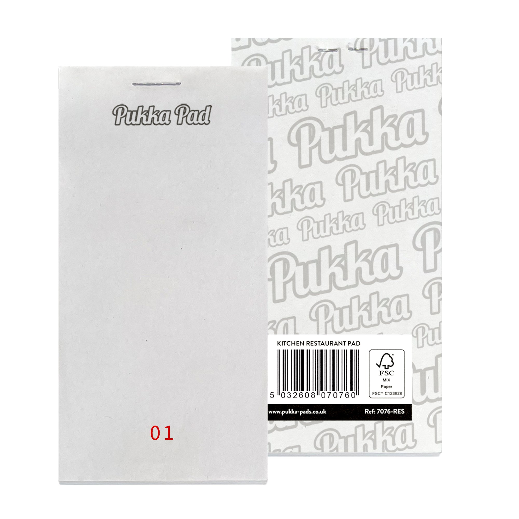 Pukka Kitchen Restaurant Pad 2.5 x 5in (Box 50) FSC Mix