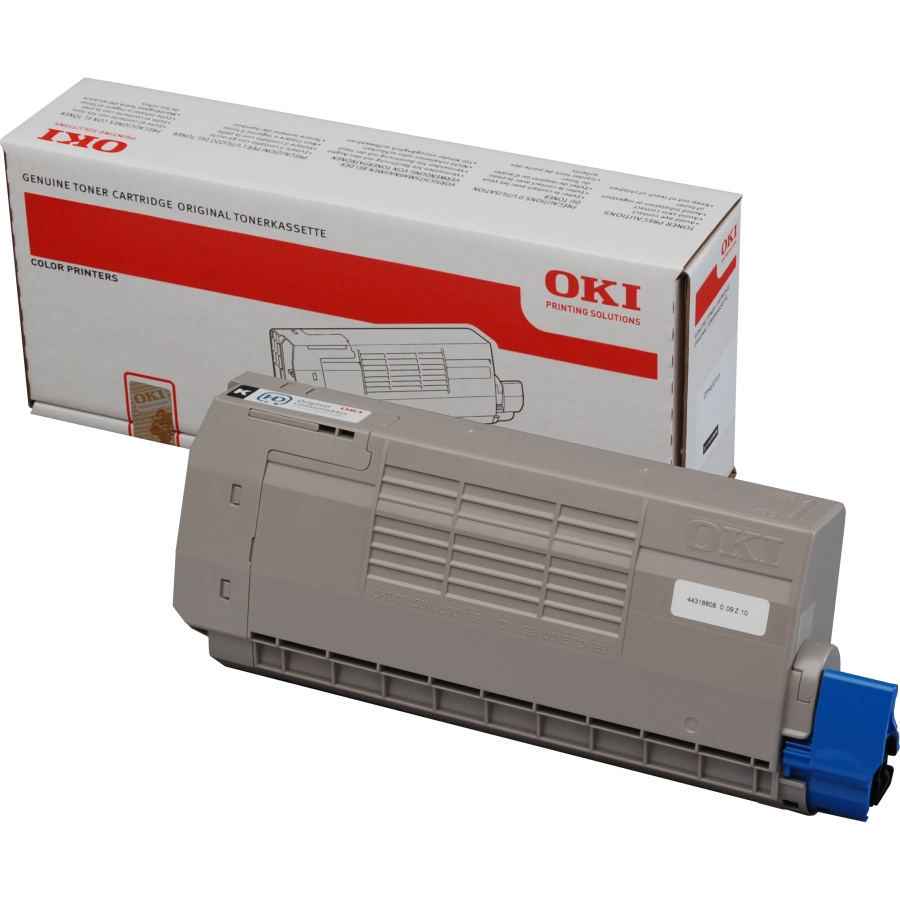 OKI Black Toner Cartridge 11K pages - 44318608 - REBOXED