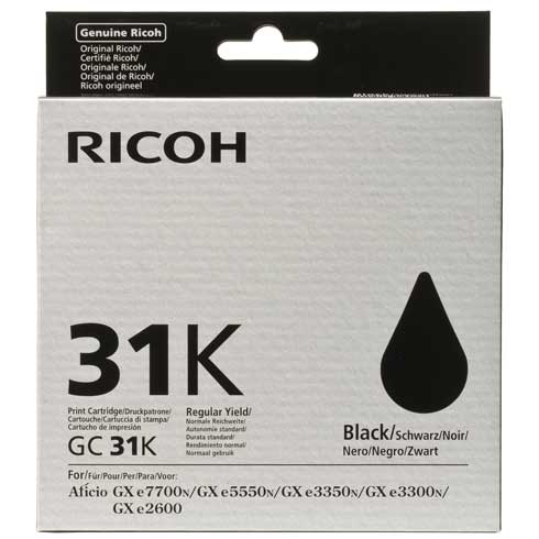OEM Ricoh Gx3300 GC31K Gel Ctg Black 405688