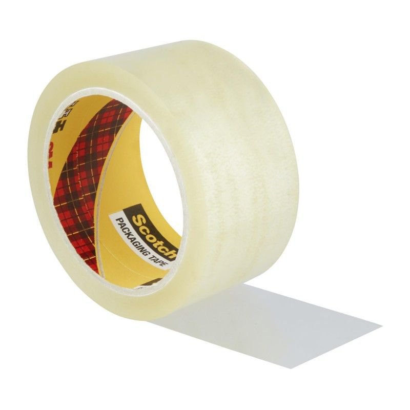 Scotch Secure Seal Packaging Tape, Transparent, 50 mm x 50 m, 1 Roll/Pack
