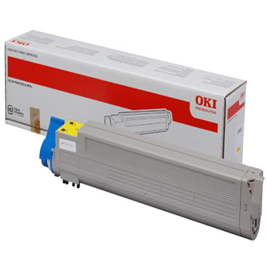 OKI Yellow Toner Cartridge 22K pages - 43837129 - REBOXED