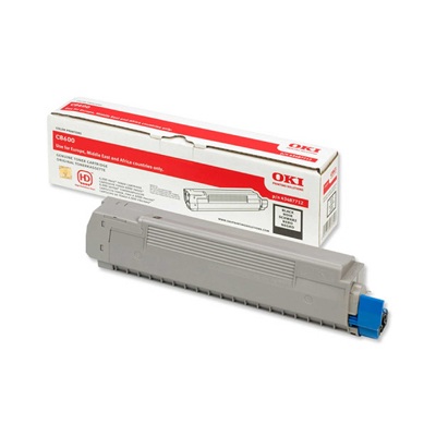 OKI Black Toner Cartridge 22K pages - 43837132 - REBOXED