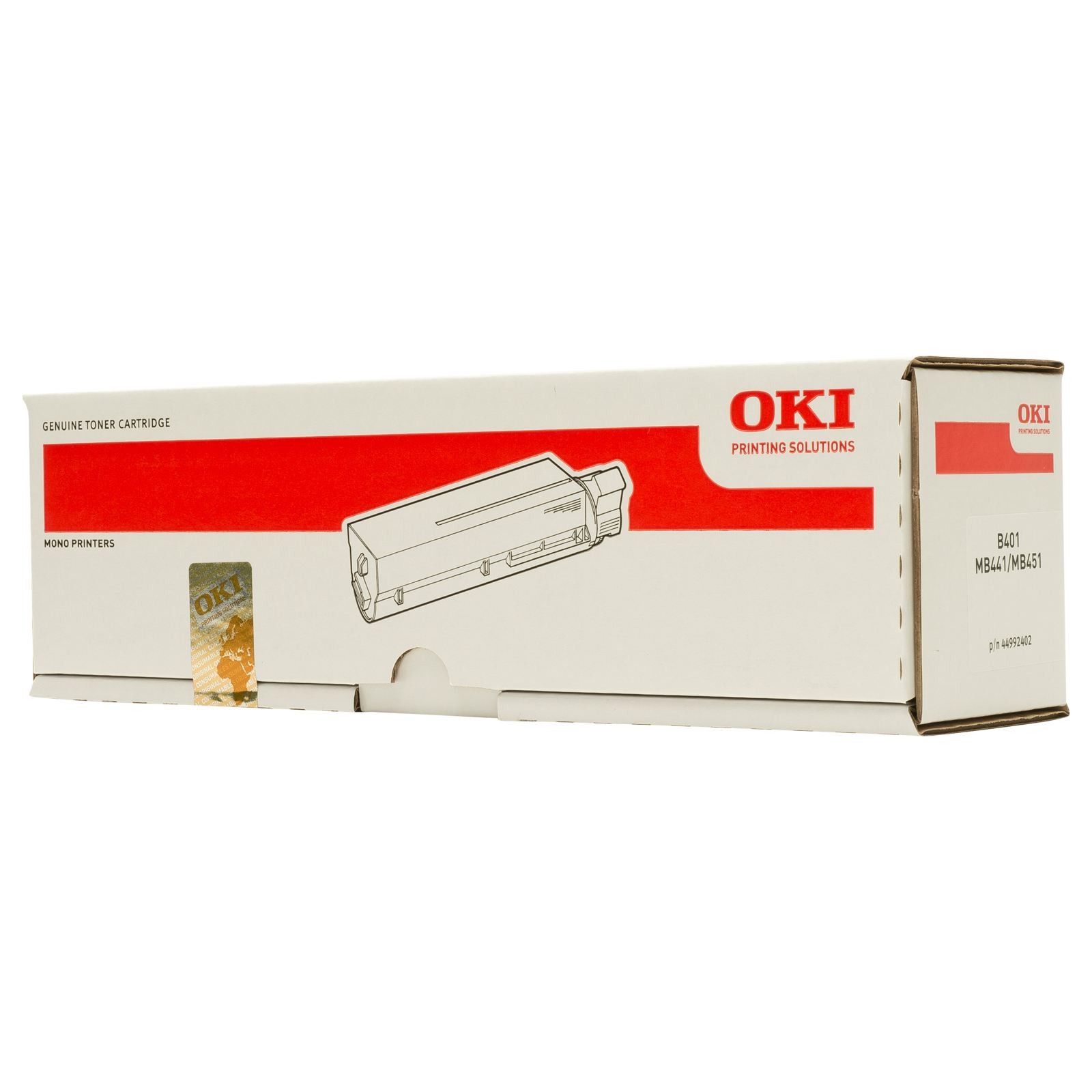 OKI Black Toner Cartridge 2.5K pages - 44992402 - GRADE A STOCK