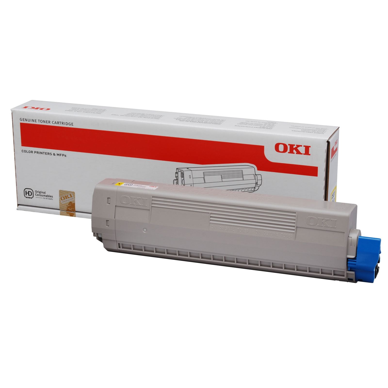 OKI Yellow Toner Cartridge 10K pages - 44844505 - GRADE A STOCK
