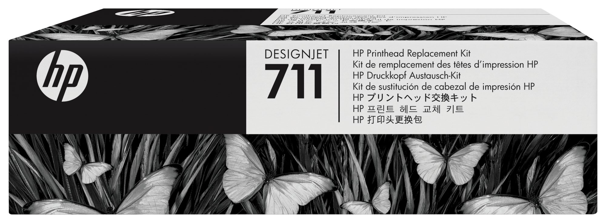 HP 711 Black Cyan Magenta Yellow Standard Capacity Ink Cartridge Multipack 4 x 12ml (Pack 4) - C1Q10A - GRADE A STOCK