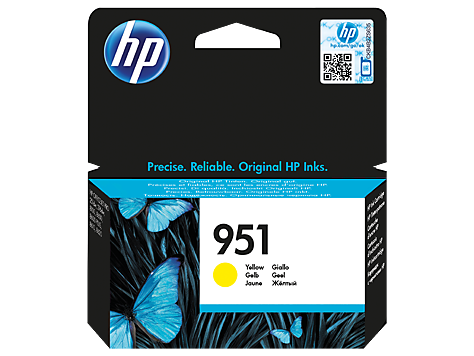 HP 951 Yellow Standard Capacity Ink Cartridge 700 pages for HP OfficeJet Pro 251/276/8100/8600/8610/8620 - CN052AE - GRADE A STOCK