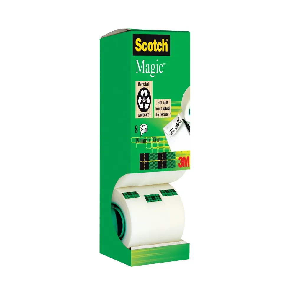Scotch Magic™ Tape, 19 mm x 33 m, 1 Roll/Pack