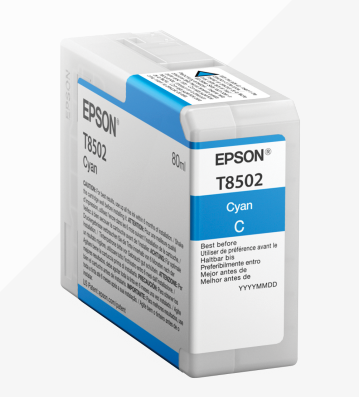 Epson T8502 Cyan Ink Cartridge 80ml - C13T850200 - GRADE A STOCK