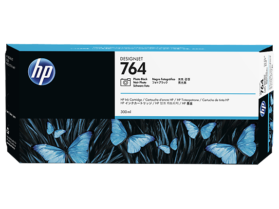 HP No 764 Photo Black Standard Capacity Ink Cartridge 300ml - C1Q17A - GRADE A STOCK