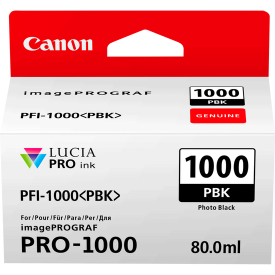 Canon 0545C001 PFI-1000MBK ink cart MATT BLACK