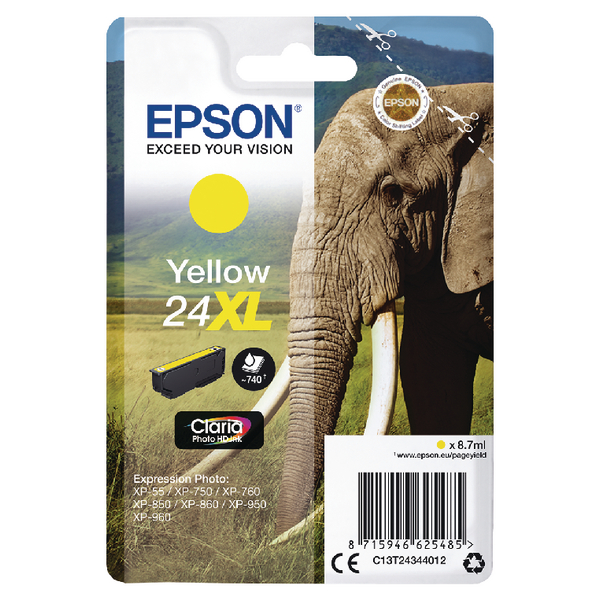 OEM Epson 604 (T10G44010) Yellow Original Standard Capacity Ink Cartridge (Pineapple)