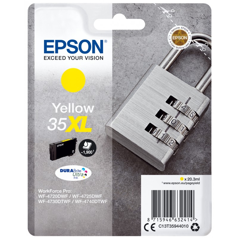 Epson C13T35934010 (35XL) Ink Cartridge Magenta High Capacity 1.9K Pages 20.3ml
