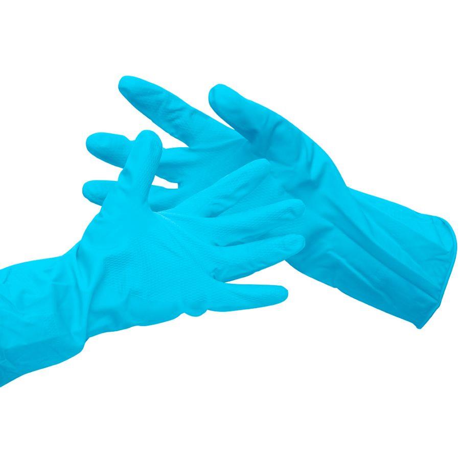 Valuex Household Rubber Gloves Blue Large - 0803017