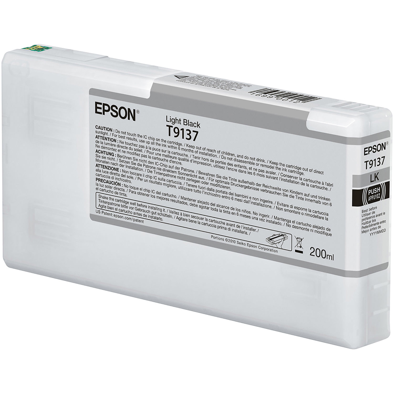 Epson T9137 Light Black Ink Cartridge 200ml - C13T913700 - GRADE A STOCK