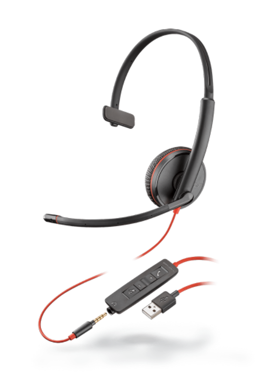 Poly Blackwire 3215 Usb-A Wired Monaural Headset