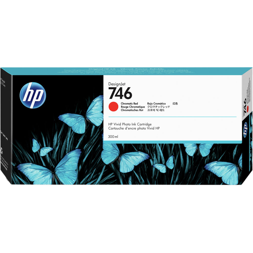 HP 746 Chromatic Red Standard Capacity Ink Cartridge 300ml - P2V81A - GRADE A STOCK