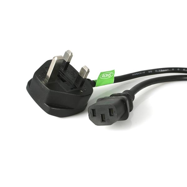 Startech.Com 6 Ft Standard Uk Computer Power Cord
