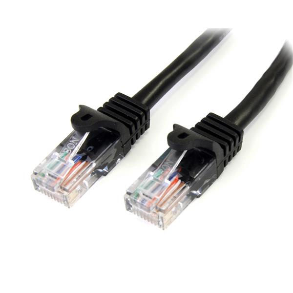 Startech.Com 1M Black Snagless Cat5e Patch Cable