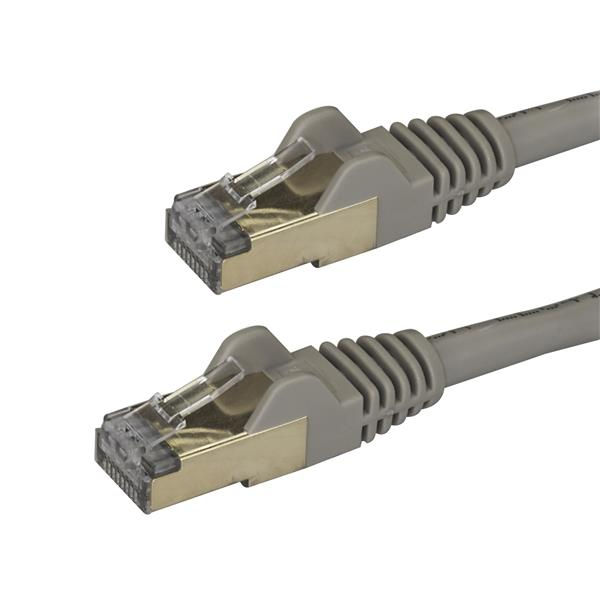 Startech.Com 0.5M Cat6a Ethernet Stp Grey Cable